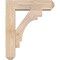 Ekena Millwork Merced Craftsman Smooth Bracket w/ Offset Brace, Douglas Fir, 5 1/2"W x 18"D x 22"H BKT0604X18X22MRC04SDF - alternate 4